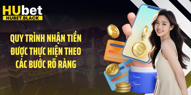 Quy trình nhận tiền được thực hiện theo các bước rõ ràng